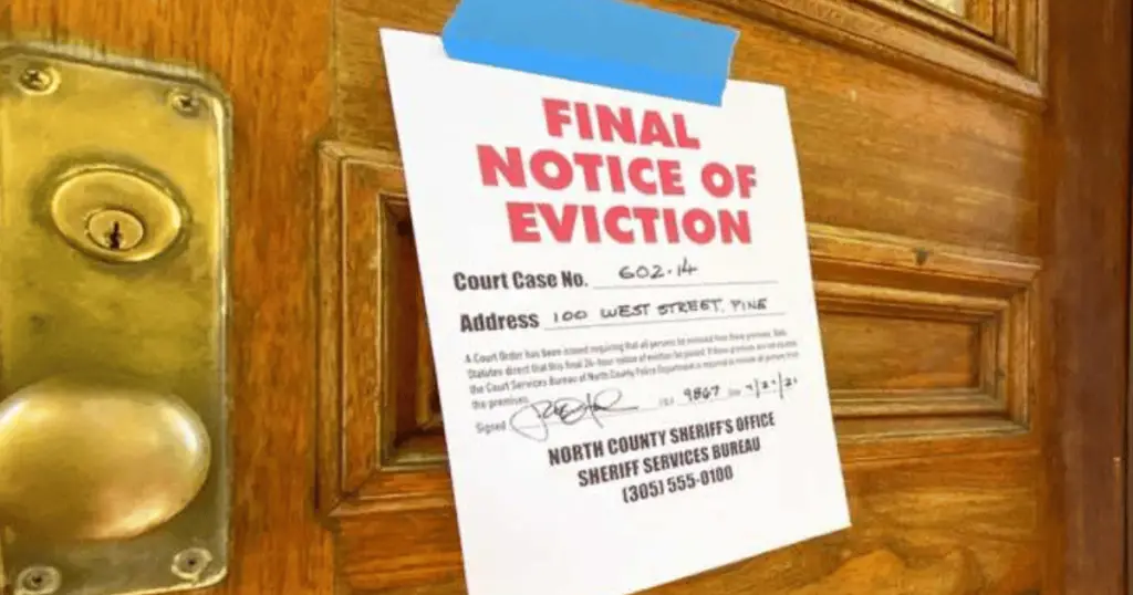 Being Evicted with no Place to go