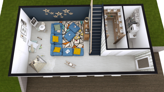 Basement Floor Plans with Stairs in Middle