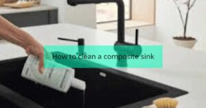 How do I clean a composite sink?