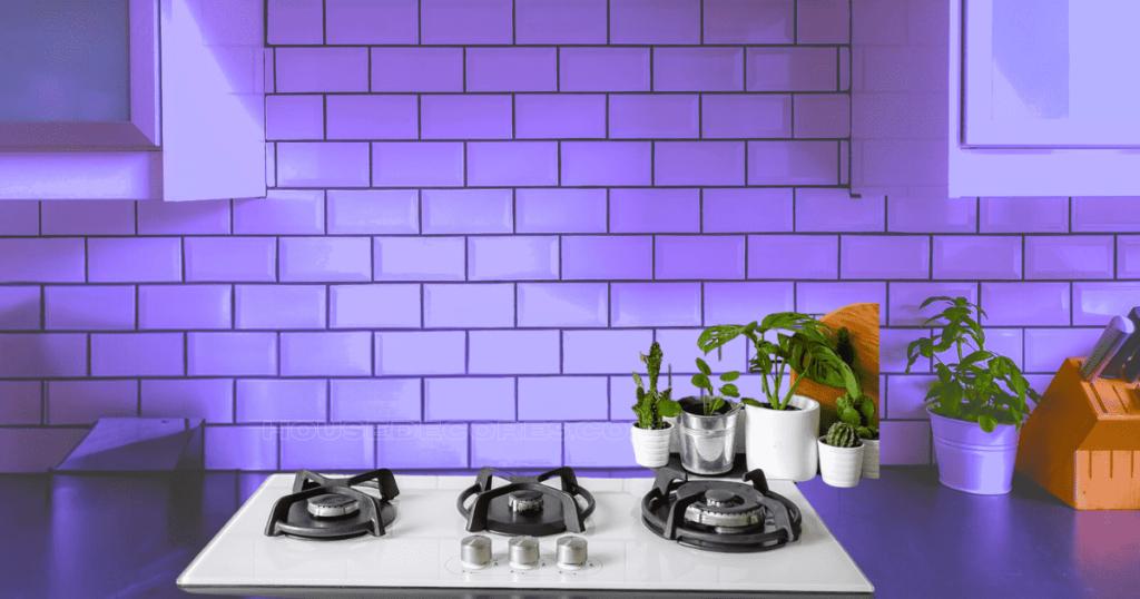 White Subway Tile with Black Grout Kitchen