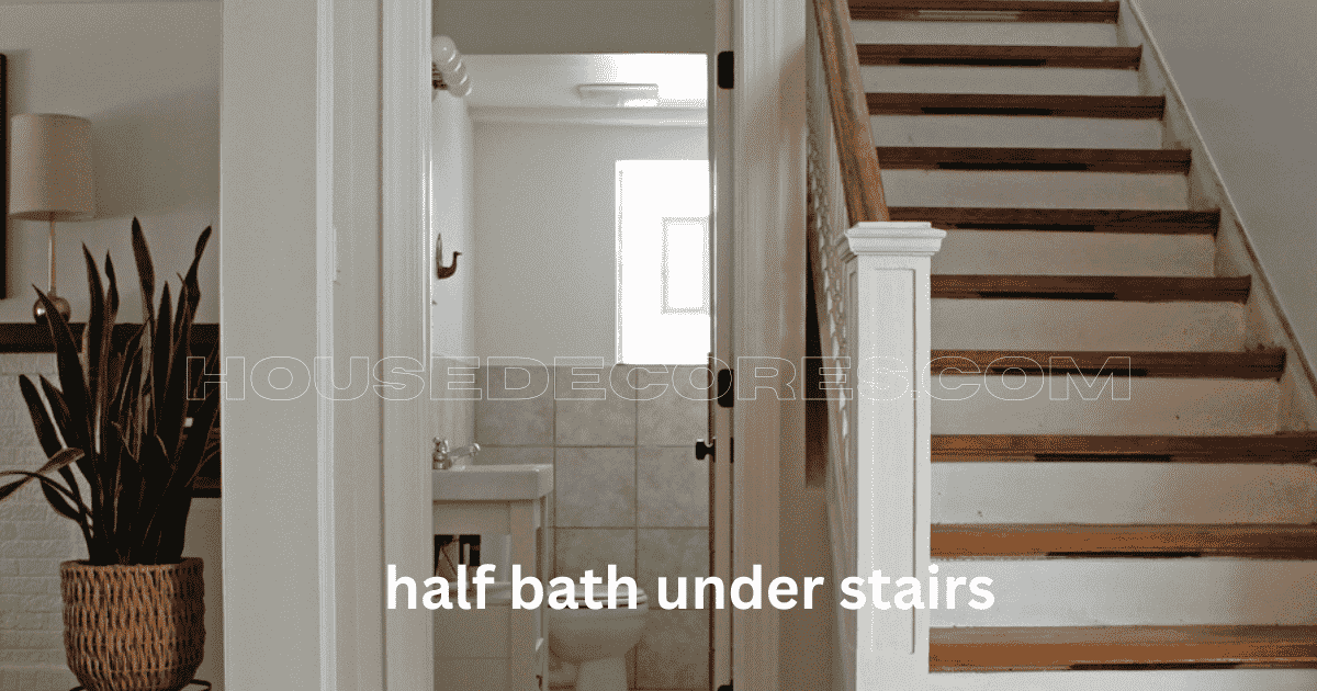 The Half Bath Under Stairs Modern House Decores Ideas
