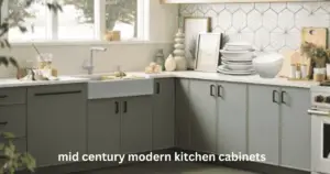 How do you decorate mid century modern kitchen cabinets?