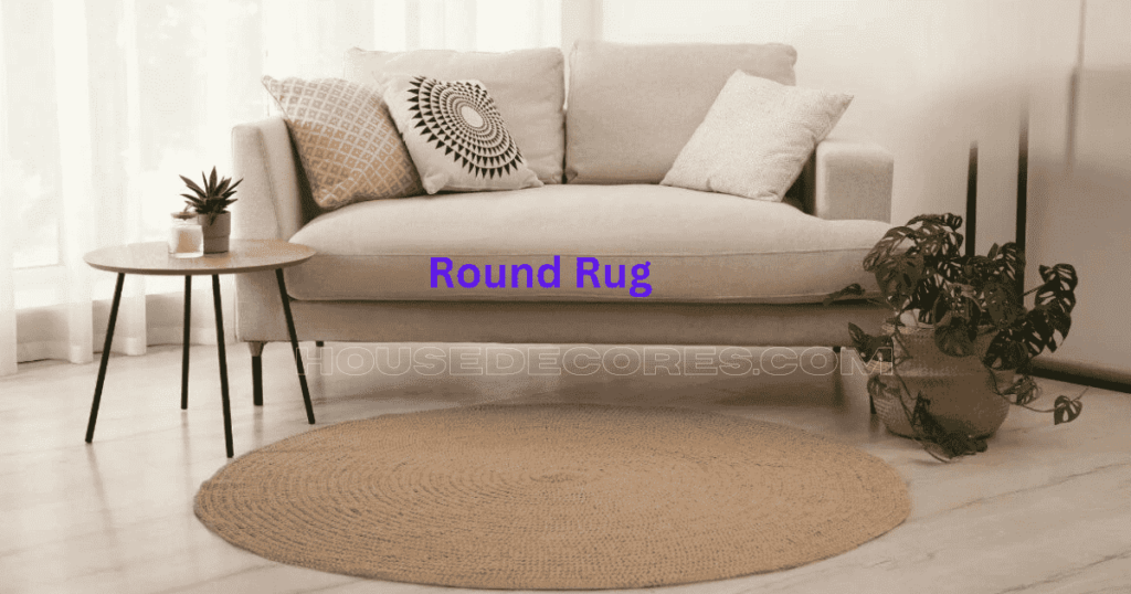 Round Rug in Living Room