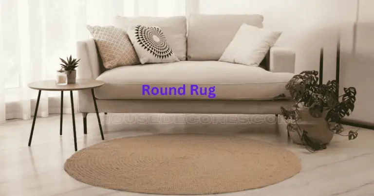 Round Rug in Living Room
