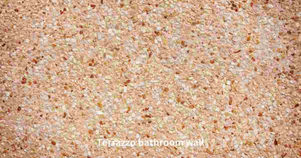 Terrazzo bathroom wall