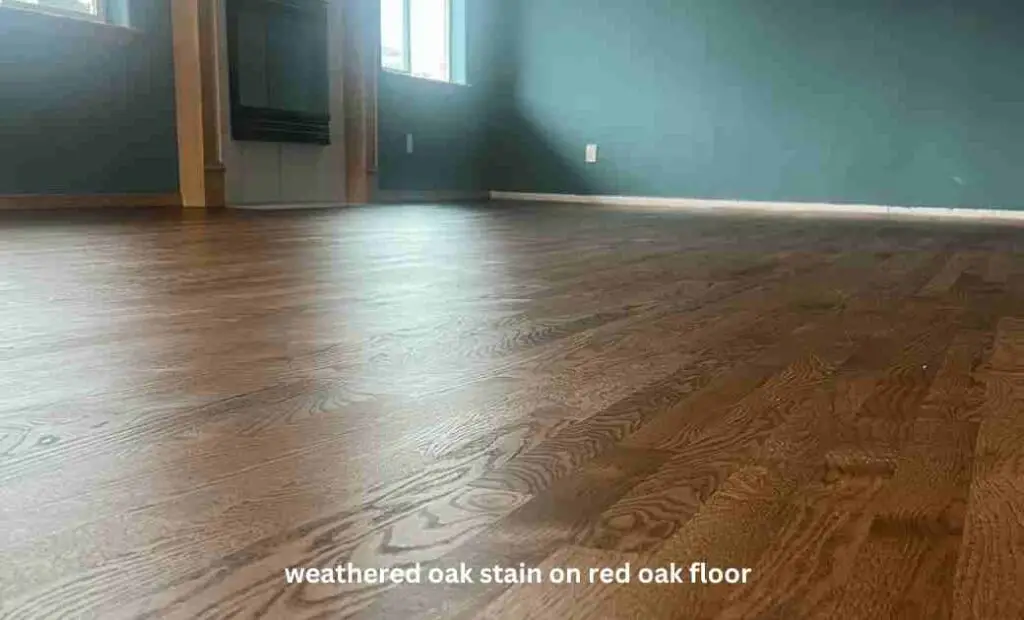 Weathered Oak Stain on Red Oak floor