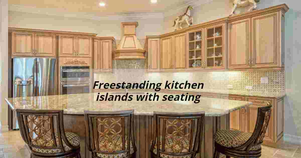 Freestanding kitchen islands with seating: 