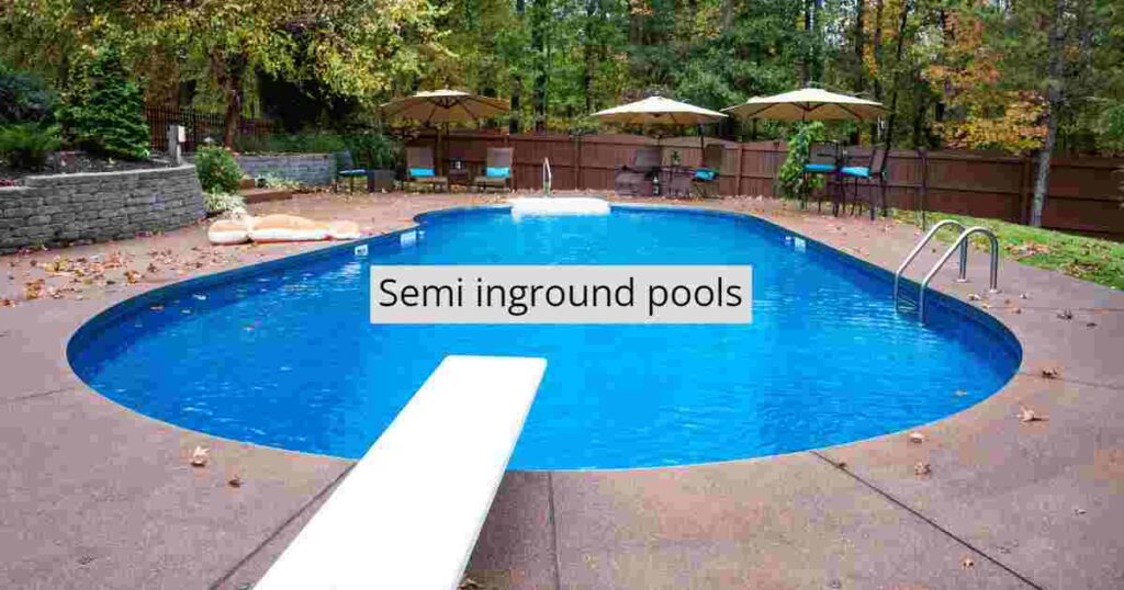 Semi inground pools