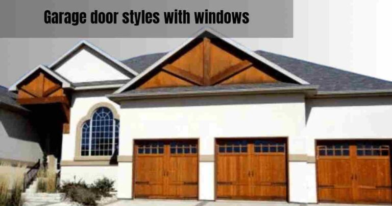 Garage door styles with windows