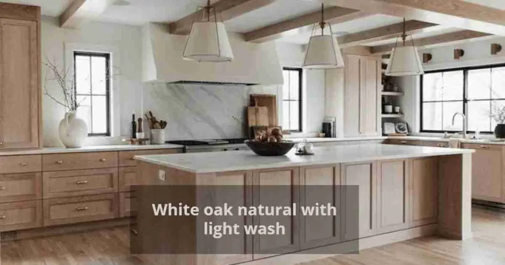 White oak natural with light wash