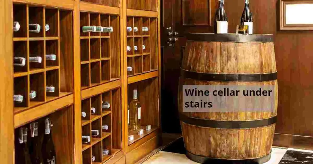 Wine cellar under stairs