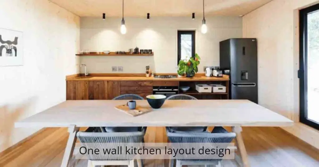 one wall kitchen layout design