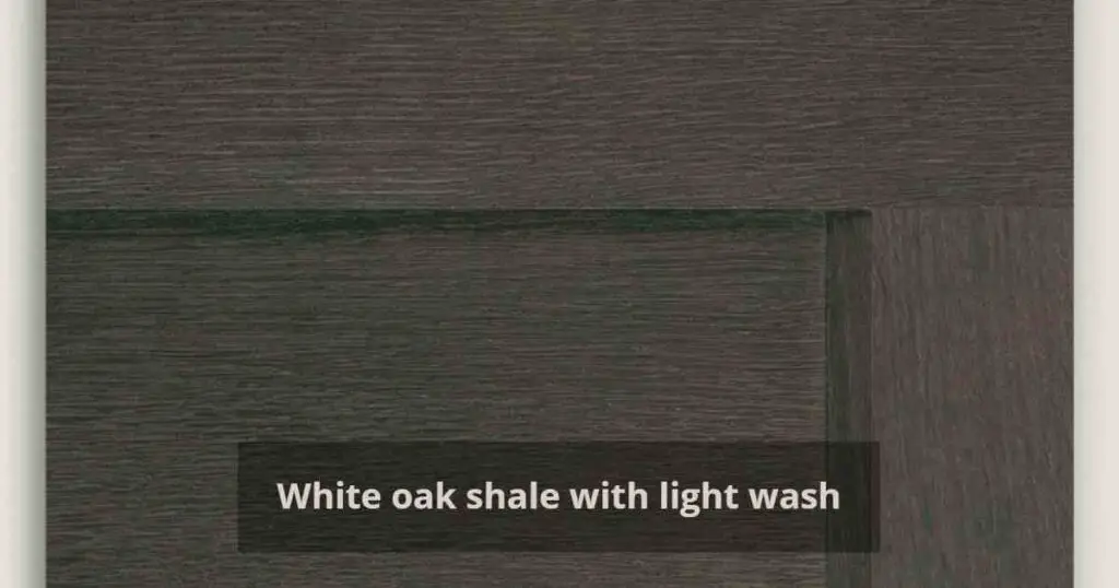 white oak shale with light wash