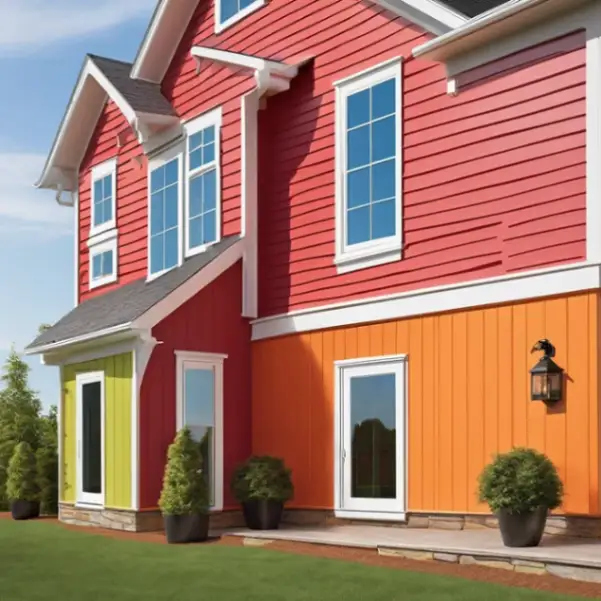 Multi Color blocking scheme of siding vinyl