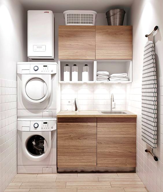 folding station of laundry room