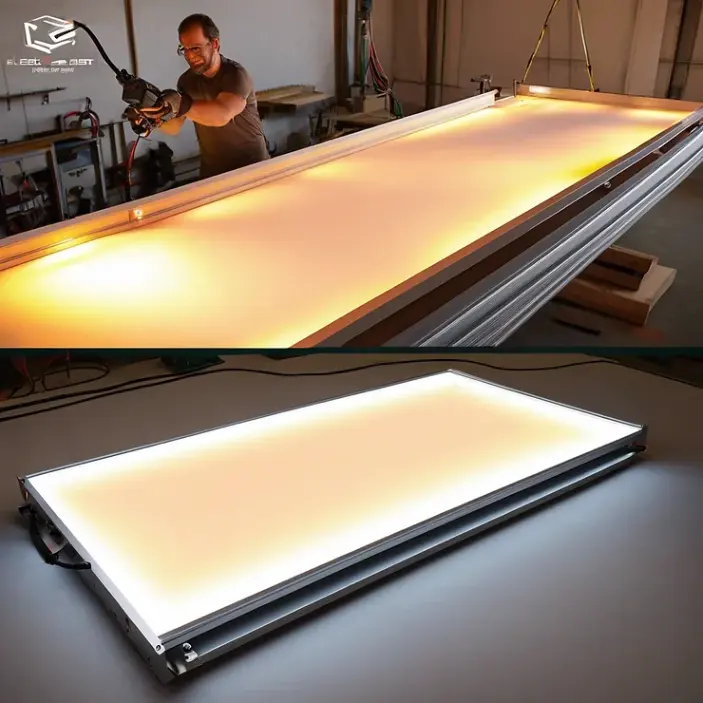 Installation guide of the LED panels for backlit Slav