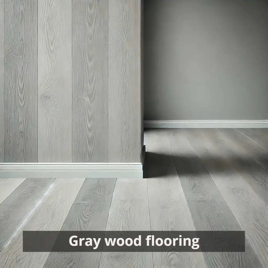Gray wood flooring