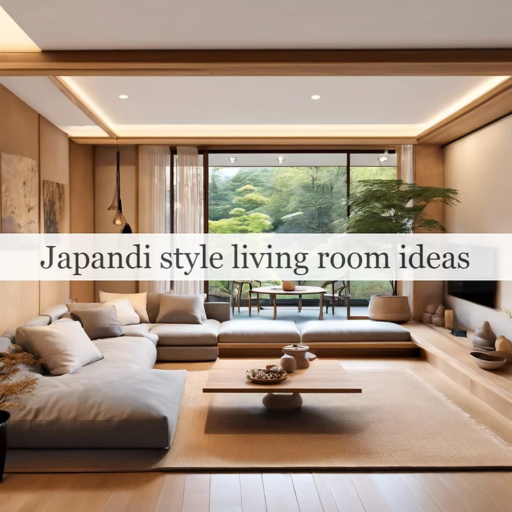 Japandi style living room ideas