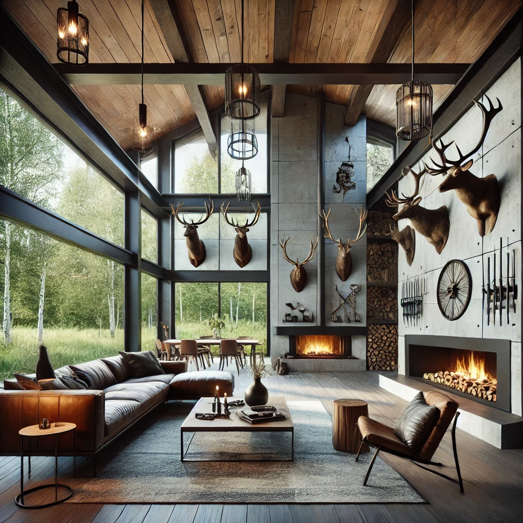 Modern Hunting Lodge Decor