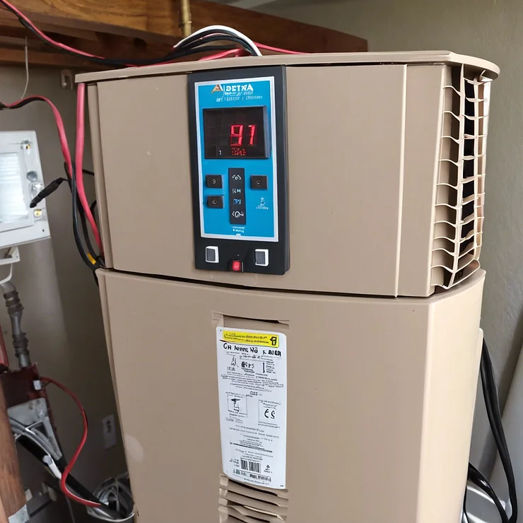 Why I disconnected power on heat pump but light keeps blinking anyways