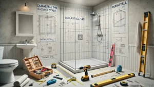 Installing a durastall 140 stall shower prepare the area