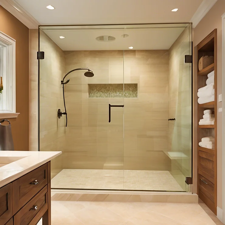 Bathroom with high-end materials