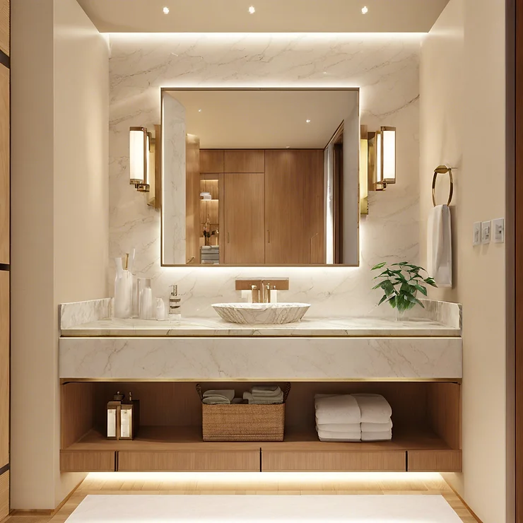 Spa-like bathroom