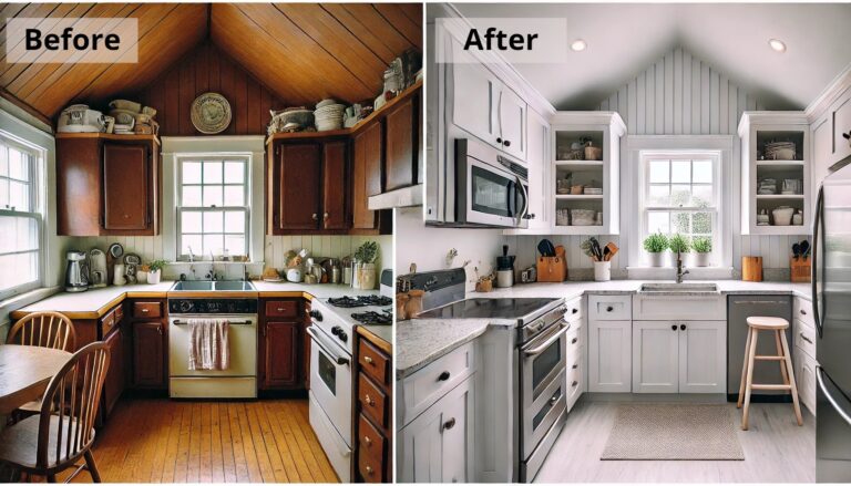 Small Cape Cod kitchen remodel before and after