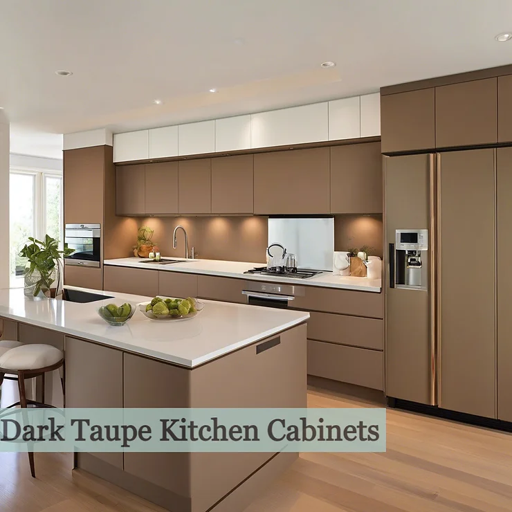 Dark Taupe Kitchen Cabinets