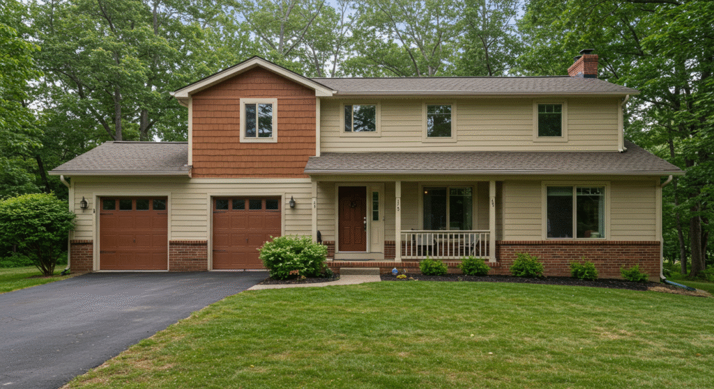 Two-Tone Siding Two-tone siding
