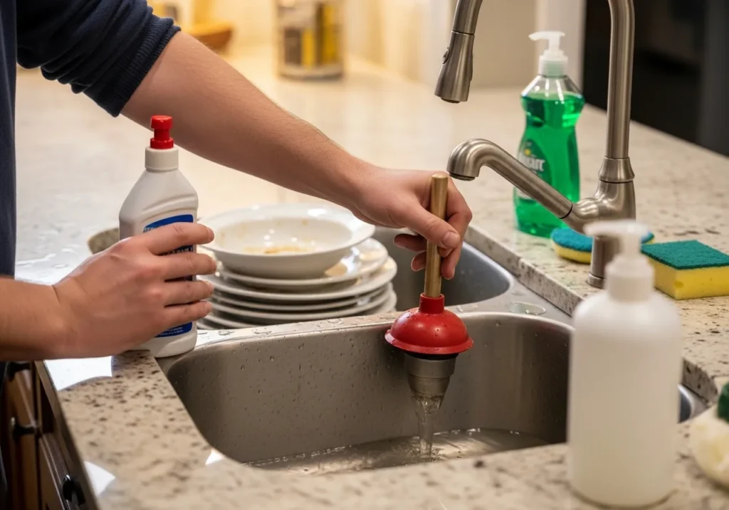Unclogging a Clogged Sink
