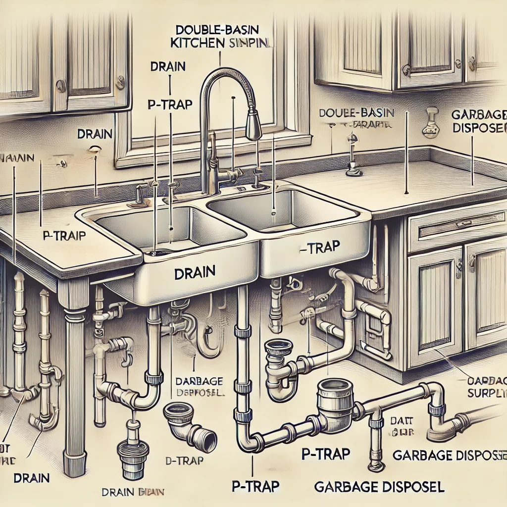 Kitchen Sink Plumbing Diagram