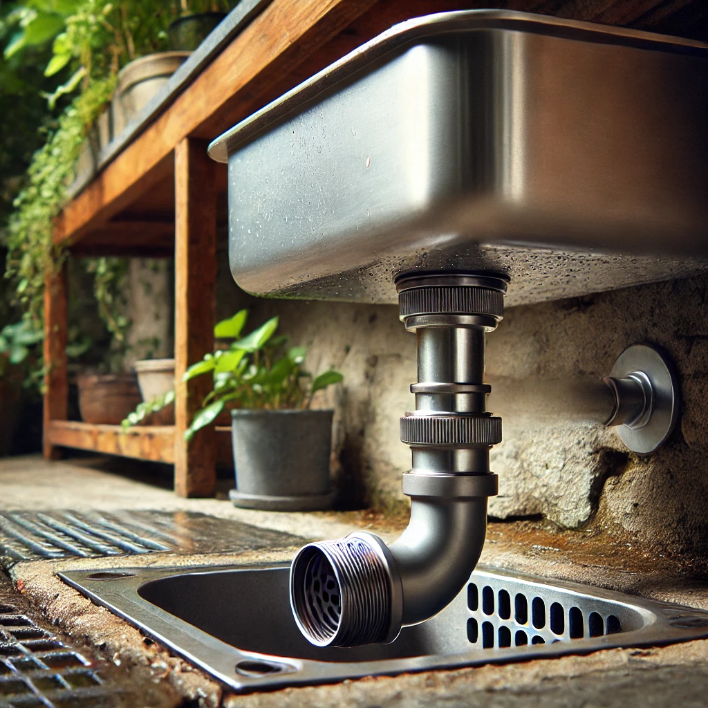 Outdoor Sink Drain Pipe