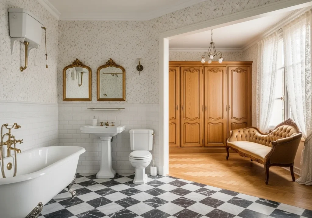 Bathroom and Closet Combo Layout