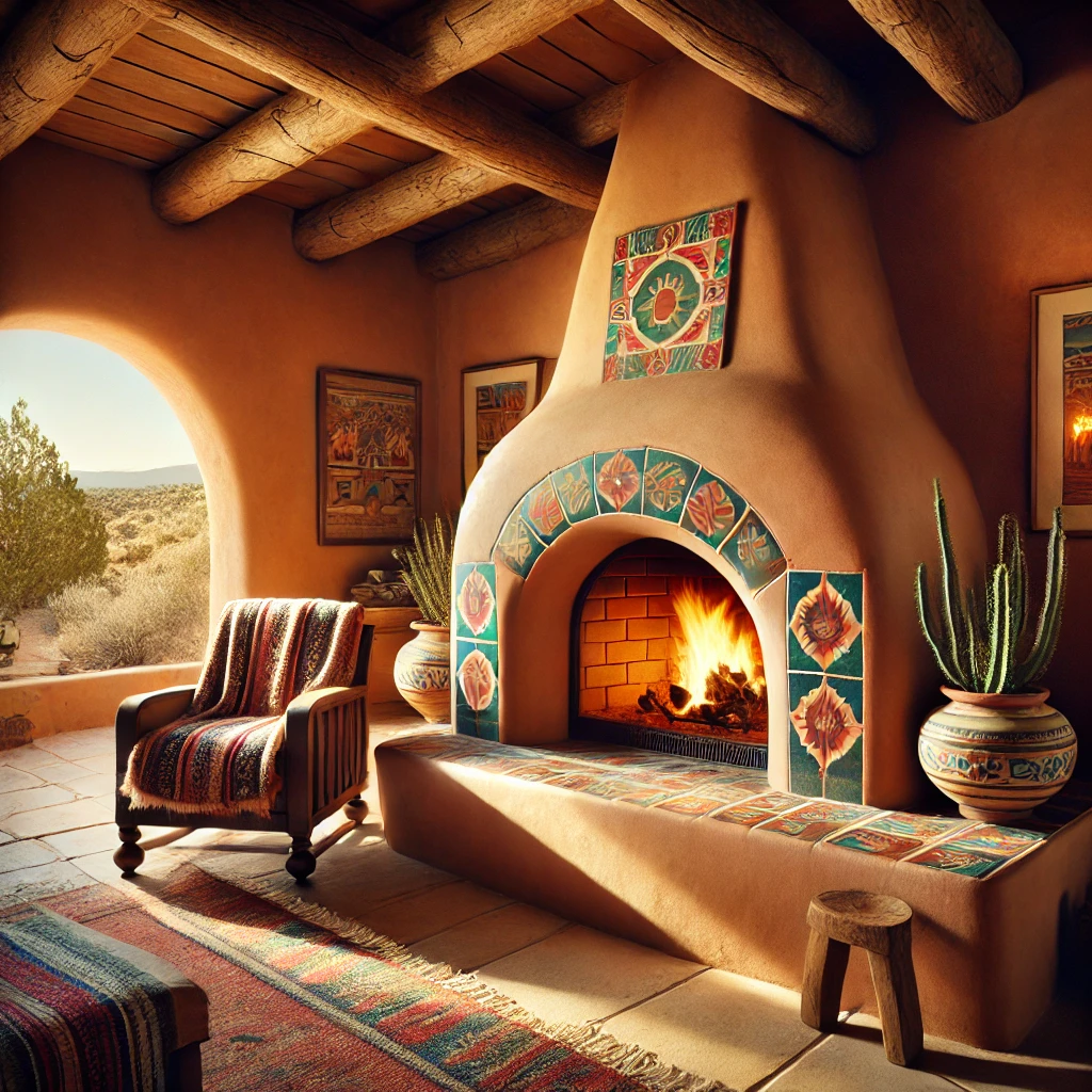 Southwestern Fireplace