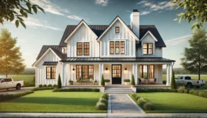 9 Big White Modern Farmhouse Style Exterior Aesthetic House Ideas