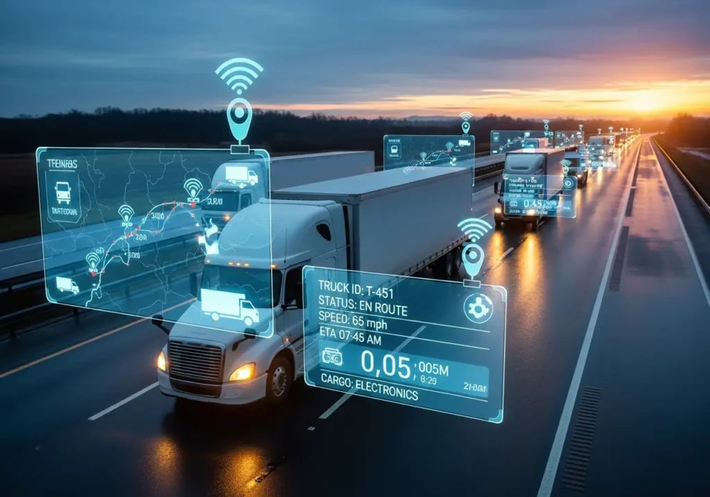 GPS-Tracked Trucks and Real-Time Updates