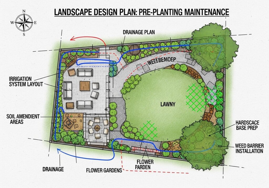 Plan for maintenance before you plant