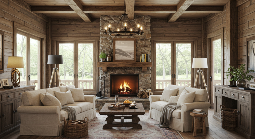 Rustic Interior Design of modern home
