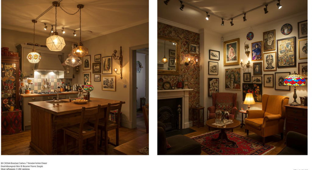 Eclectic and Lighting Interior Design