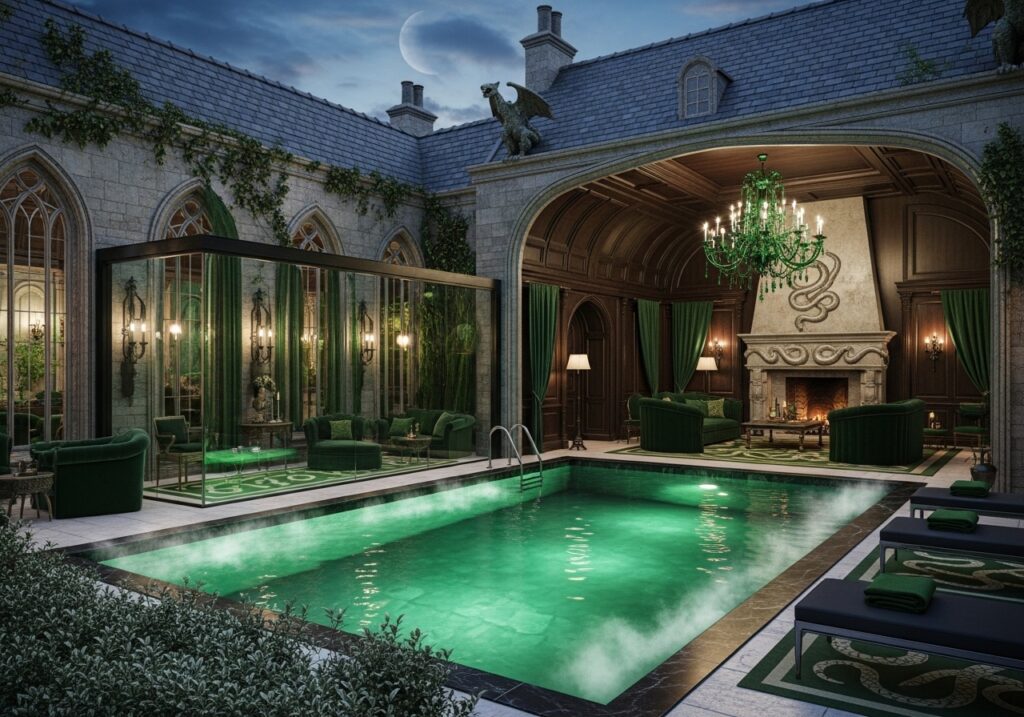 Slytherin Inspired Poolside Design