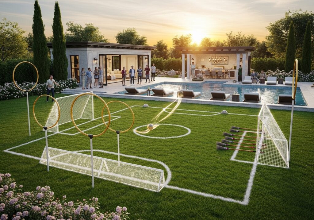 Quidditch Backyard Setup