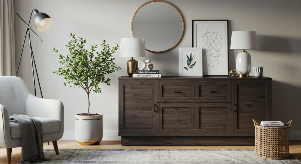 Interior design of living room on budget








