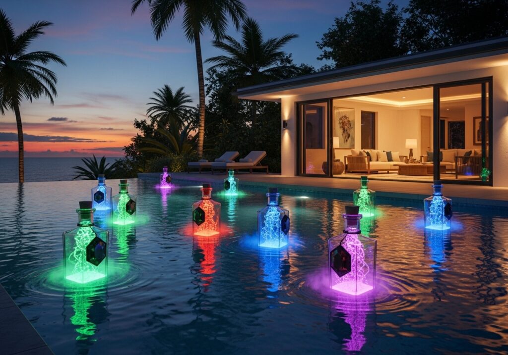 Floating Potion Bottle Lights