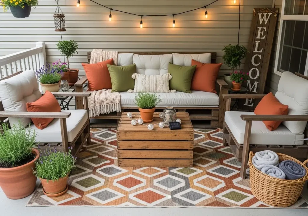 Create a Cozy Seating Area on the Porch