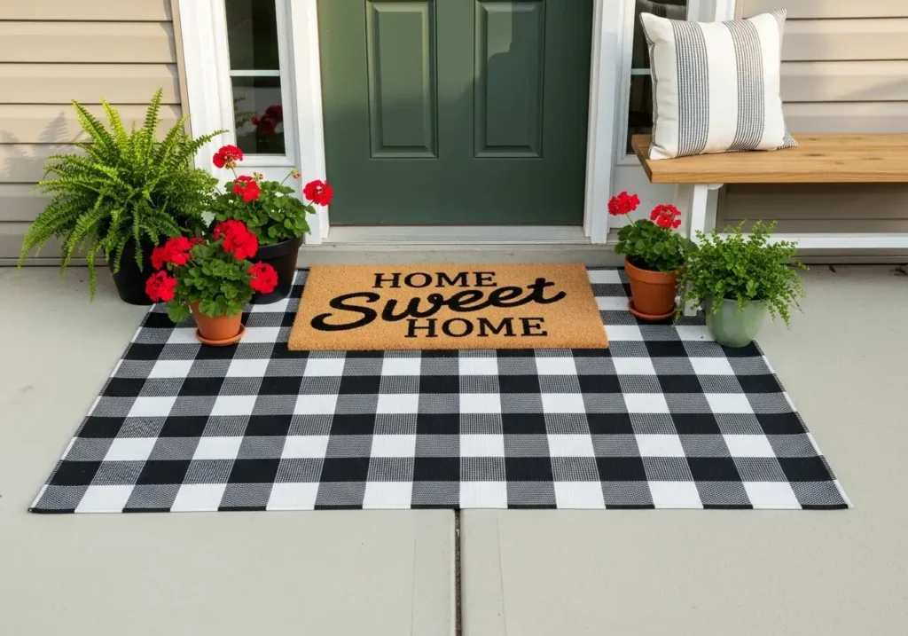 Use Decorative Welcome Mats and Rugs