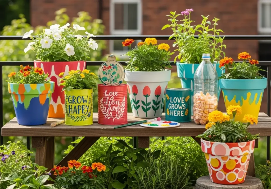 DIY Painted Planters