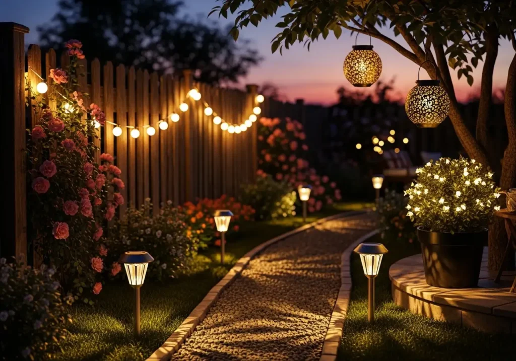 Solar-Powered Garden Lights