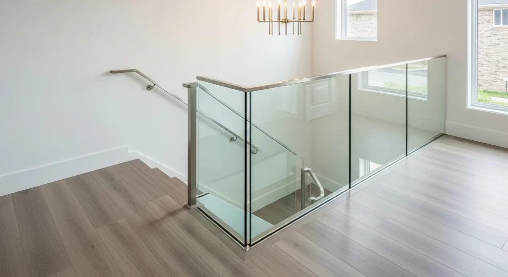 Glass Stair Railing for a Bright Feel