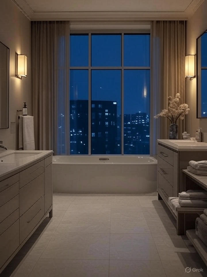 modern bathroom window ideas